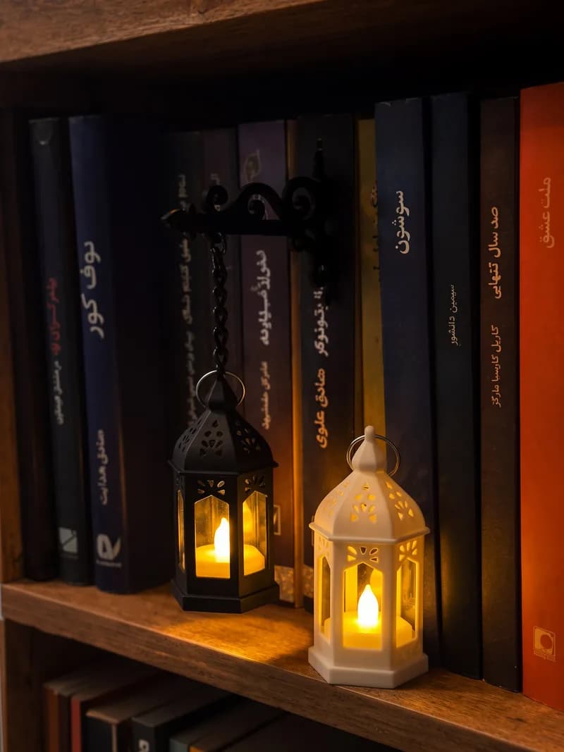 چراغ کتابخانه‌ای فانوس مراکشی