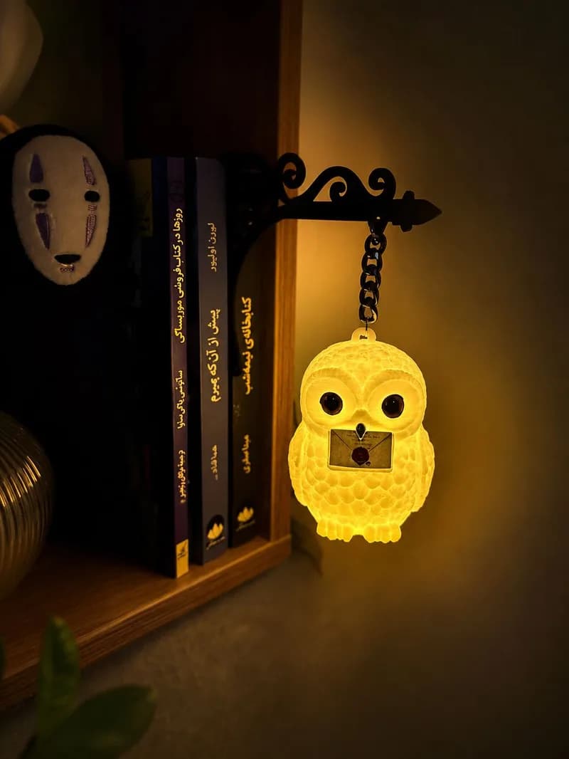چراغ کتابخانه‌ای جغد هری پاتر هدویگ Hedwig
