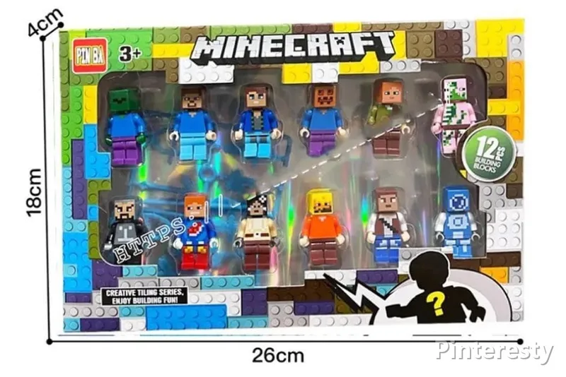 فیگور مدل ماینکرافت مجموعه ۱۲ عددی | Minecraft Figure Set - تصویر اصلی محصول در فروشگاه پینترستی