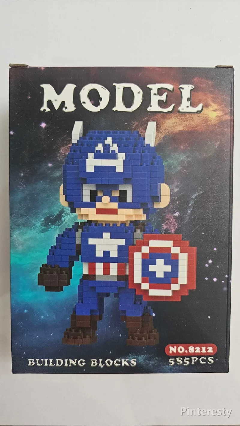 فیگور لگو مدل کاپیتان آمریکا (Captain America) – سایز متوسط - تصویر اصلی محصول در فروشگاه پینترستی