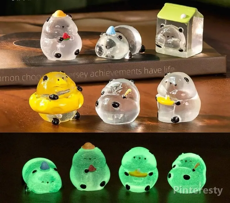 مجسمههای شب تاب تزئینی پاندا کیوت | Cute Panda Night Glow Figurines - تصویر اصلی محصول در فروشگاه پینترستی